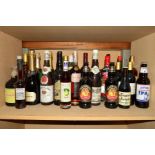 A COLLECTION OF THIRTY ONE BOTTLES OF WINE, SPIRITS AND BEERS, to include a Bas Armagnac (