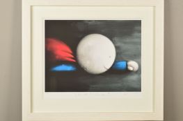 DOUG HYDE (BRITISH CONTEMPORARY) 'Is It A Bird? Is It A Plane?', a stylised boy dressed as Superman,