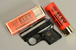 A GERMAN MADE. 22'' ROHM RG 4S VERTICALLY VENTING BLANK STARTING PISTOL, complete with cartridge