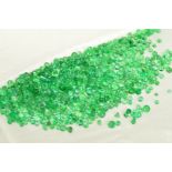 A SELECTION OF ROUND CUT EMERALDS, approximate combined weight 29.97cts