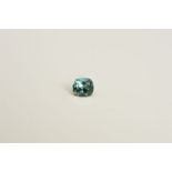 A COLOUR CHANGE ALEXANDRITE, cushion cut measuring approximately 4mm x 3mm, weighing 0.16ct,