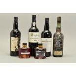 SIX BOTTLES OF NON-VINTAGE AND LBV PORT, comprising two Yates Crusted Port bottled 1989, two