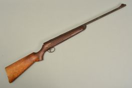 A .177'' B.S.A. METEOR MK 1 AIR RIFLE, serial number N37539, it is missing its rear sight and the