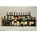 A COLLECTION OF THIRTY FOUR BOTTLES OF RED, WHITE, ROSE AND SPARKLING WINE, from Europe and the