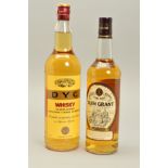 TWO BOTTLES OF WHISKY, comprising a Glen Grant Pure Malt Scotch Whisky aged 10 years in oak sherry