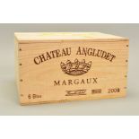 ONE CASE OF SIX BOTTLES OF CHATEAU ANGLUDET 2009 MARGAUX, recently removed from the Wine Society,