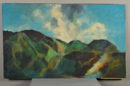 AUBREY WILLIAMS (GUYANESE /BRITISH1926-1990), 'Hill In Jamaica' an impressionistic landscape,