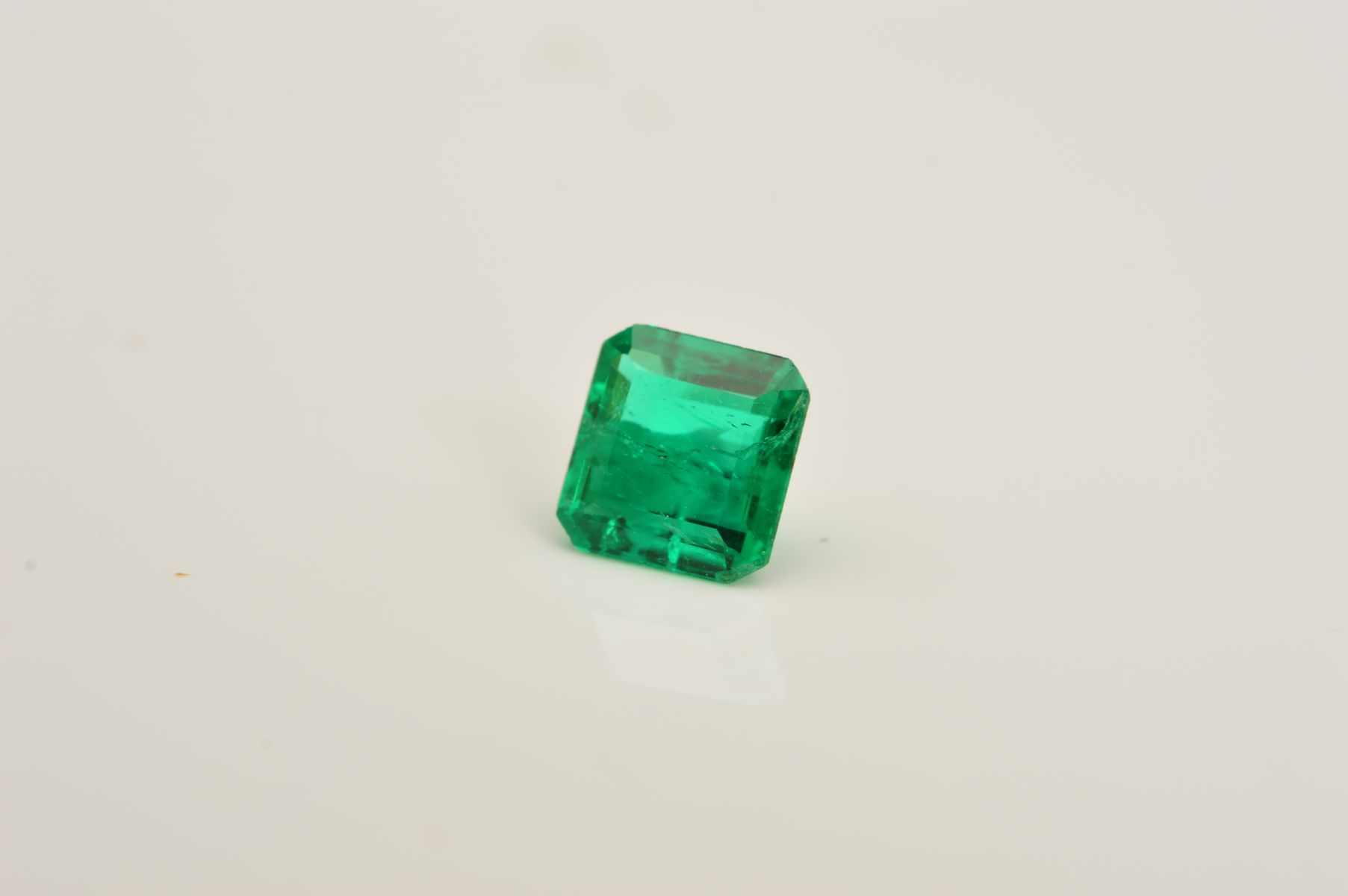 ONE SQUARE MIX CUT EMERALD, measuring approximately 5.0mm x 5.3mm, weight approximately 0.50ct
