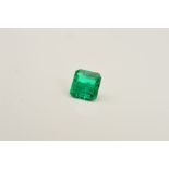 ONE SQUARE MIX CUT EMERALD, measuring approximately 5.0mm x 5.3mm, weight approximately 0.50ct