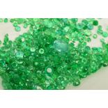 A SELECTION OF ROUND CUT EMERALDS, approximate combined weight 29.45cts