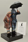 ALEXANDER MILLAR (BRITISH CONTEMPORARY), 'Together Forever', a hand painted resin sculpture of a