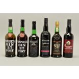 SIX BOTTLES OF NON-VINTAGE PORT, comprising two bottles of Fonseca Bin 27 produced and bottled by