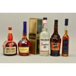 A COLLECTION OF WINE AND SPIRITS, comprising a bottle of Courvoisier VS Cognac Three Star 40% vol. 1