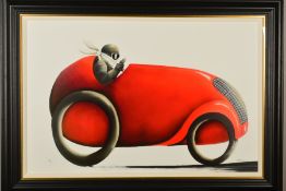 MACKENZIE THORPE (BRITISH CONTEMPORARY), 'The Fastest Car In The World', a limited edition print