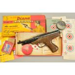 A .177'' DIANA MK IV AIR PISTOL, made in Motherwell, in its original box complete with instructions,