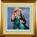 ROBERT LENKIEWICZ (BRITISH 1941-2002), 'Bella with The Painter', a limited edition print 180/550,