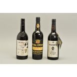 THREE BOTTLES OF VINTAGE PORT, comprising a Warre's 1977, a Royal Oporto 1978 and a Graham's 1983,