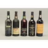 FIVE BOTTLES OF NON-VINTAGE AND LBV PORT, comprising a Taylor's 1974 Late Bottled Reserve, a