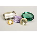 A COLLECTION OF TWENTY VARIOUS SEMI-PRECIOUS GEMSTONES OF NUMEROUS SHAPES AND SIZES, to include