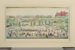 L.S. LOWRY (BRITISH 1887-1976), 'Peel Park, Salford', a limited edition lithograph print 387/850,