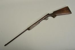 A .177'' BREAK ACTION SPRING AIR RIFLE, bearing the serial number N878 but no maker's name, its