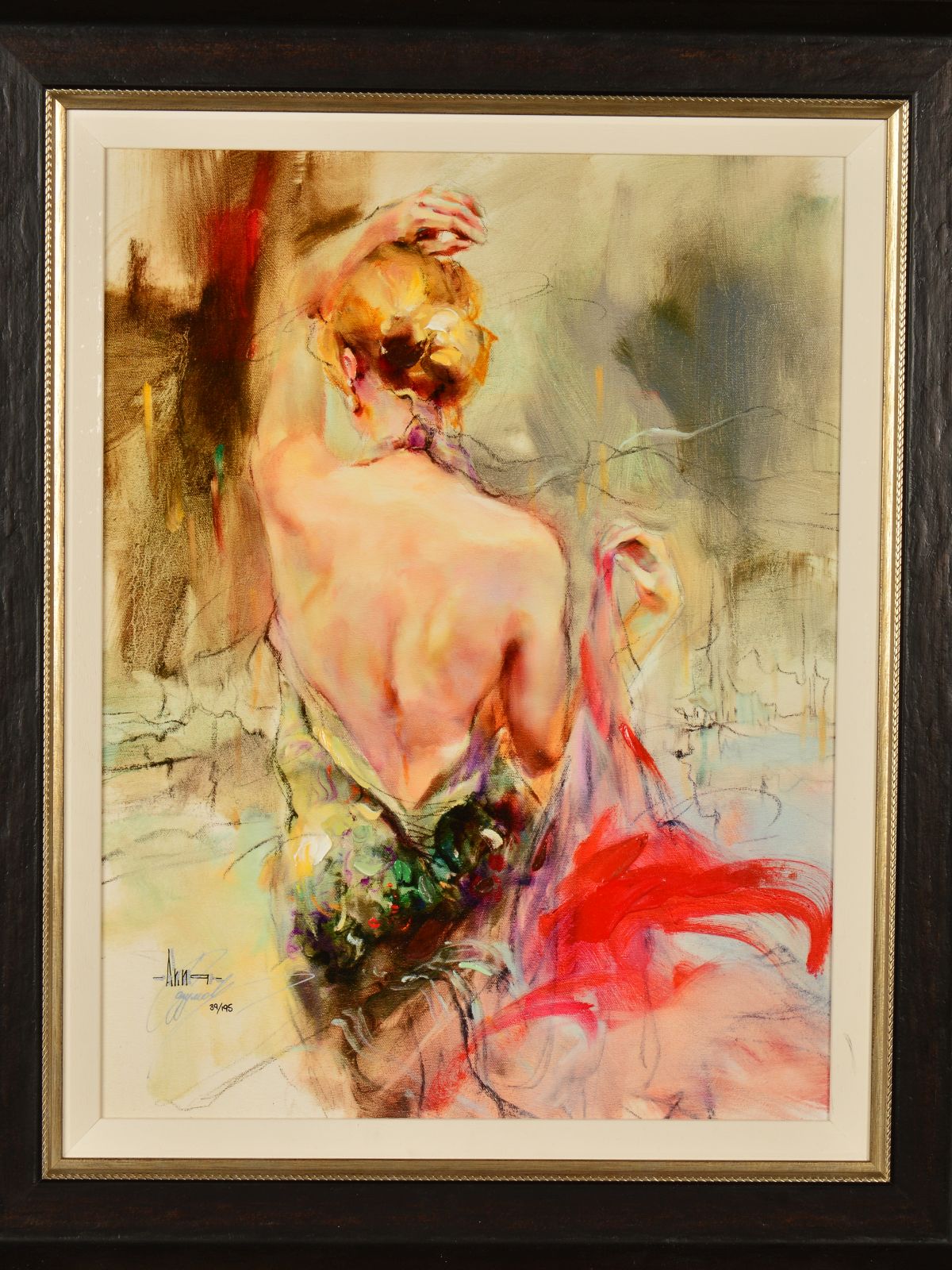 ANNA RAZUMOVSKAYA (RUSSIAN CONTEMPORARY), 'Elegant Muse II', a limited edition hand embellished