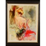 ANNA RAZUMOVSKAYA (RUSSIAN CONTEMPORARY), 'Elegant Muse II', a limited edition hand embellished