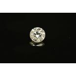 A SINGLE ROUND BRILLIANT CUT DIAMOND, approximately 0.43ct, clarity assessed as SI1-SI2, colour