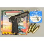 A GERMAN .177'' B.B. UMAREX CO. MODEL WALTHER PPK/S CO2 AIR PISTOL, serial number 9L 03078, it is