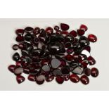 A SELECTION OF BOHEMIAN CABOCHON GARNETS, to include oval, round and pear cuts, 4.1mm - 20mm,