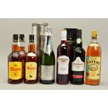 A COLLECTION OF WINE AND SPIRITS, comprising a bottle of Graham's LBV Port 1996, fill level mid