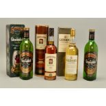 FOUR BOTTLES OF SINGLE MALT, comprising two bottles of Glenfiddich Pure Malt Scotch Whisky Special