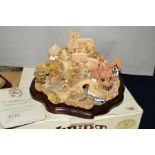 A LARGE BOXED LIMITED EDITION LILLIPUT LANE SCULPTURE, 'St Peter's Cove', No 1027/3000, with