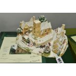 A BOXED LIMITED EDITION LILLIPUT LANE SCULPTURE, 'Midnight Carols' L2797, No 2713, with certificate