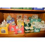 FOURTEEN BOXED LILLIPUT LANE SCULPTURES FROM VARIOUS COLLECTIONS, to include 'The Almonry' 119 (