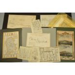 A COLLECTION OF UNFRAMED MAPS, mostly 18th and 19th Century, including 'The Continuation of The Road