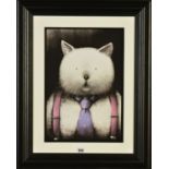 DOUG HYDE (BRITISH 1972) 'TOP CAT' portrait of a cat wearing braces and a tie, limited edition print