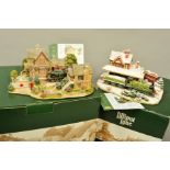 TWO BOXED LILLIPUT LANE SCULPTURES, 'Bluebell Line' L2794 (Illuminated Cottages), with deeds and '