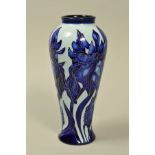 A MOORCROFT POTTERY VASE, 'Windrush Blue on Blue' pattern, impressed backstamp and painted 2001 to