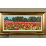 TIMMY MALLETT (BRITISH 1955) 'SUMMER SPLENDOUR', a poppy field in bloom, limited edition print 16/