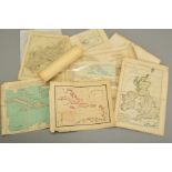 18TH/19TH AND EARLY 20TH CENTURY MAPS OF THE BRITISH ISLES AND WEST INDIES, all unframed,