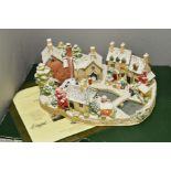 A BOXED LIMITED EDITION LILLIPUT LANE SCULPTURE, 'Christmas Fayre', L2950, No 0169, with