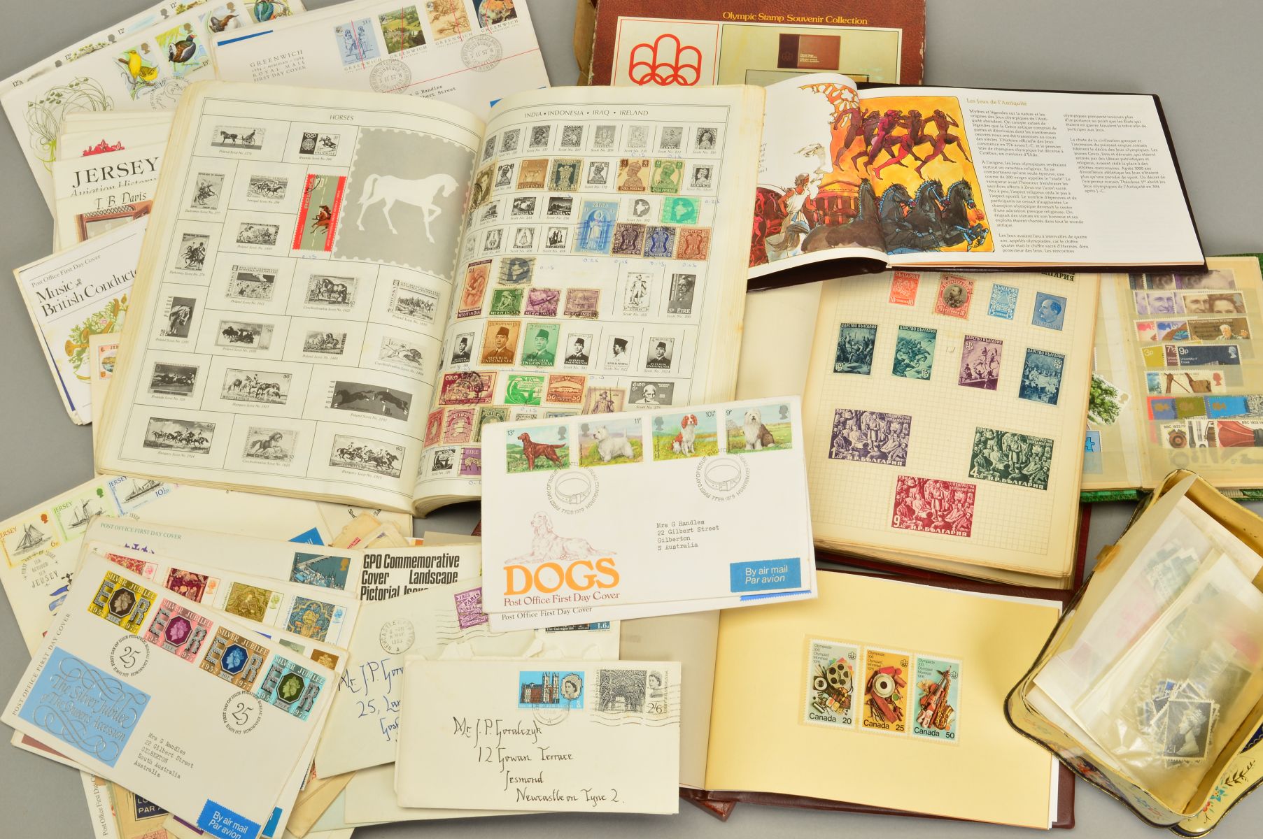 A COLLECTION OF STAMPS AND COVERS, in two albums, a wallet and loose - Image 2 of 2