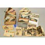 A LARGE COLLECTION OF VINTAGE CONTINENTAL POSTCARDS, from the late Victorian early Edwardian era (