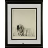 JOHN SWANNELL (BRITISH 1946) 'NUDE BY RADIATOR, 1990', a limited edition print 8/295, signed lower