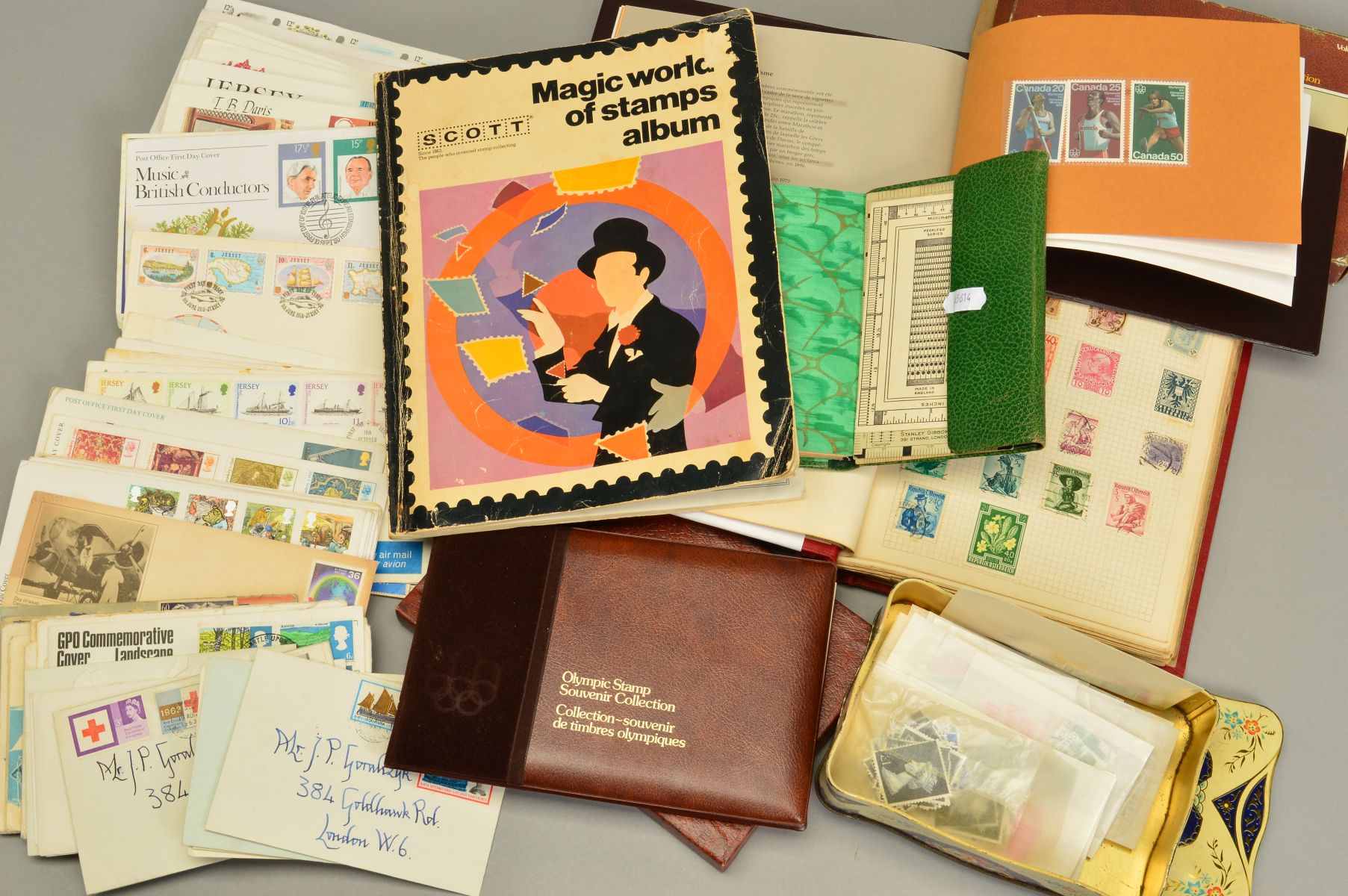 A COLLECTION OF STAMPS AND COVERS, in two albums, a wallet and loose