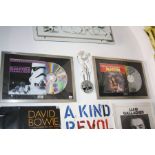 FOUR FRAMED FILM LASER DISCS, including Empire Strikes Back and Independence Day, Raiders of the