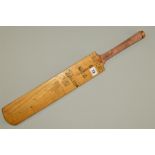 AUTOGRAPHED MIDI EASY DRIVER CRICKET BAT, of the West Indian and England teams for the 1st test