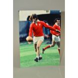 COLOUR PHOTOGRAPHS OF WELSH INTERNATIONAL JPR WILLIAMS PLAYING FOR WALES