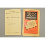 BURROWS POINTER GUIDE MAP OF CHELTENHAM, tenth edition priced at 2/6d and an accompanying street